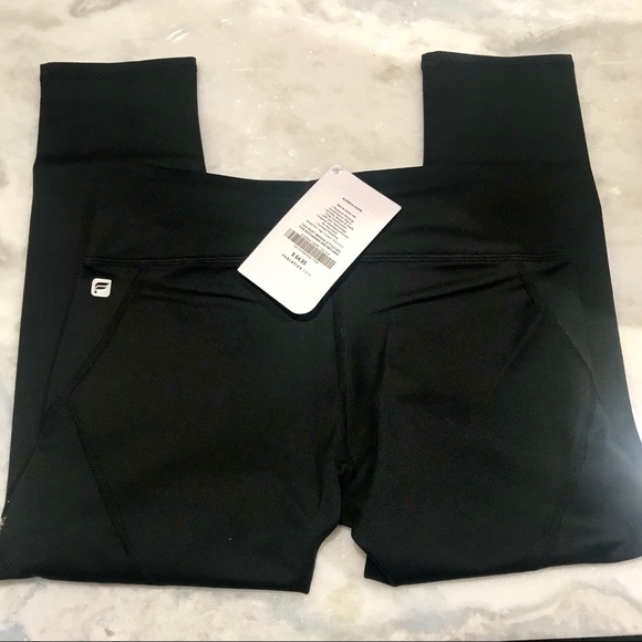 Fabletics Black & Rose Gold Capris ORIG $44.95 NWT - Picture 7 of 7
